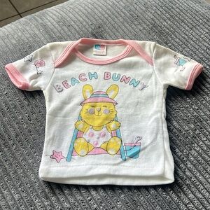 ✨Vintage 80s beach bunny 🐰🩷 baby shirt - Judy philippine - made in Hong Kong ✨